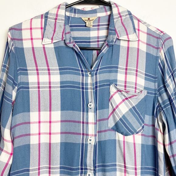 WOOLRICH SOFT BRUSHED COTTON FLANNEL SHIRT SIZE S - Picture 2 of 10